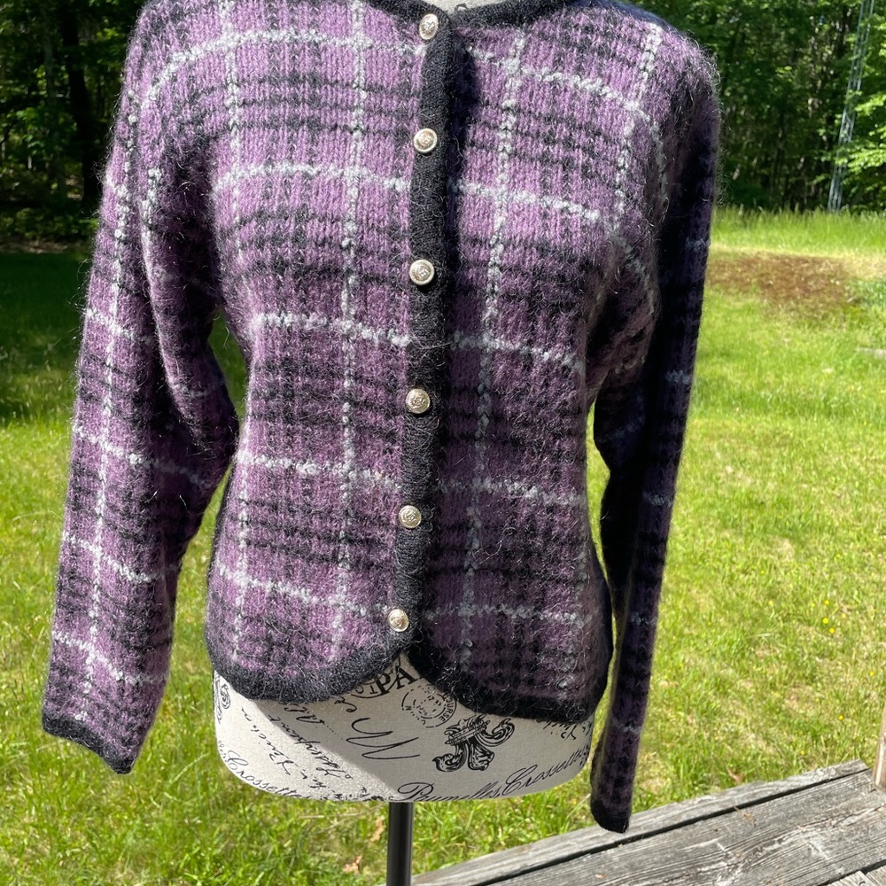 Vintage Dress Barn Plaid Cardigan